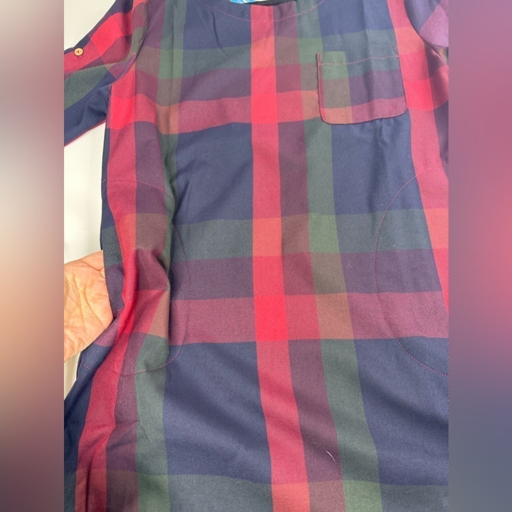 NWT Cupshe Plaid Lady Lesiure Long Sleeve Mini Tunic Dress Size Small - Picture 11 of 13